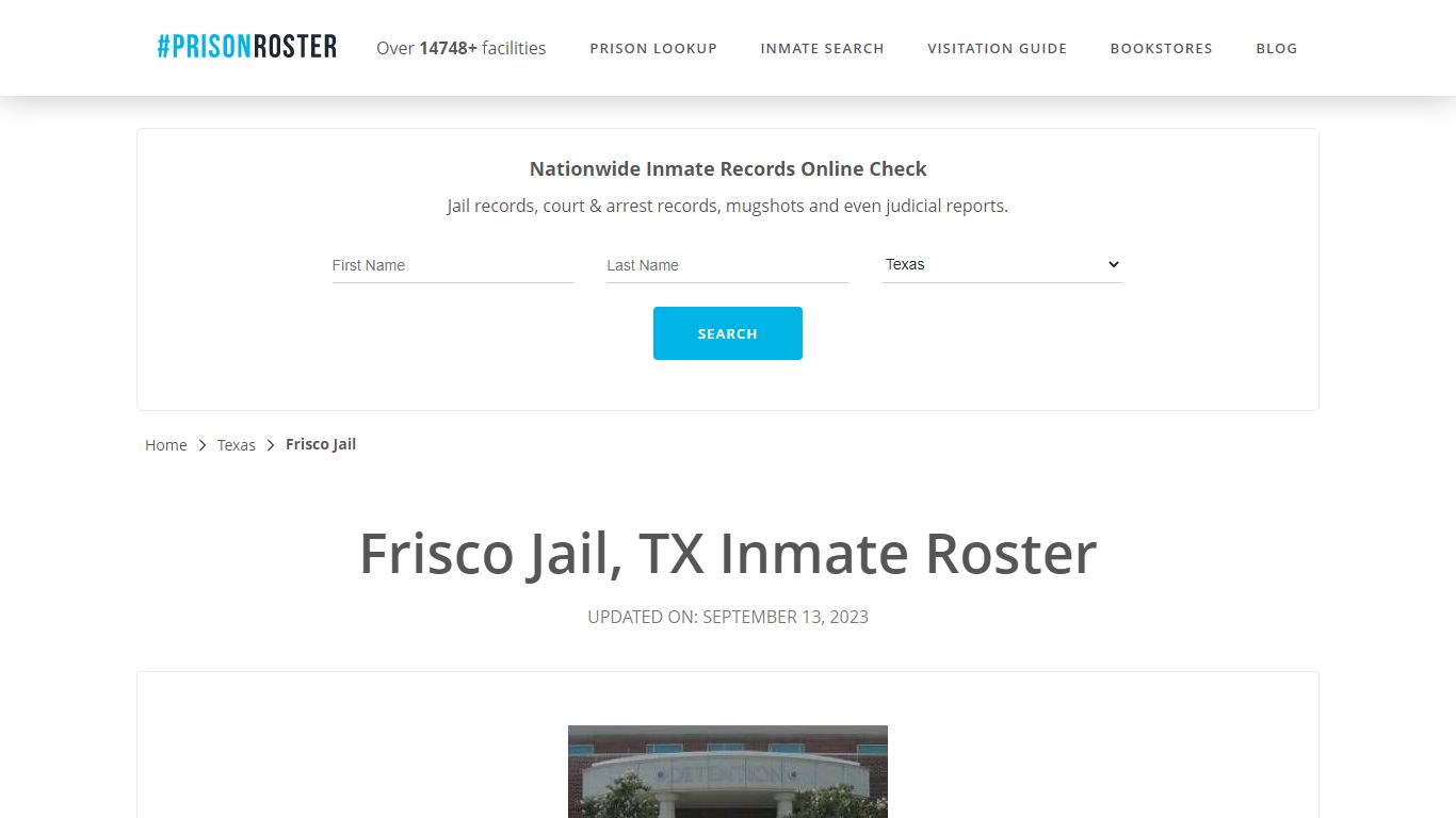 Frisco Jail, TX Inmate Roster - Prisonroster